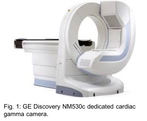 Fig.1: GE Discovery NM 530c dedicated cardiac gamma camera